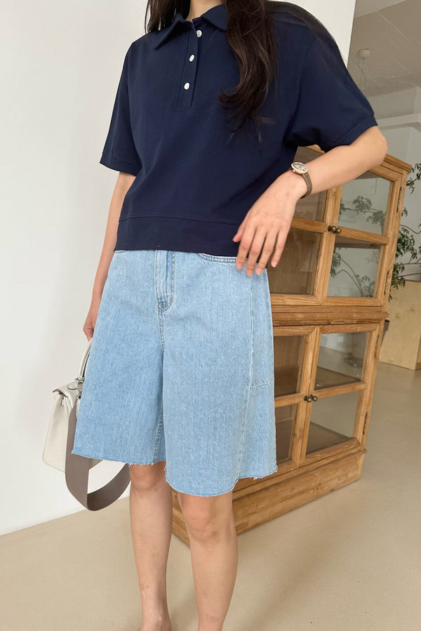 Light Mood Half Denim