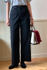 Warm Straight Black Jean