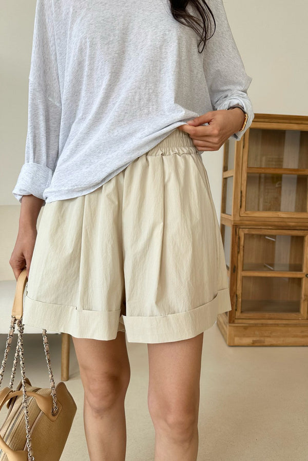 Roll Up Banded Shorts