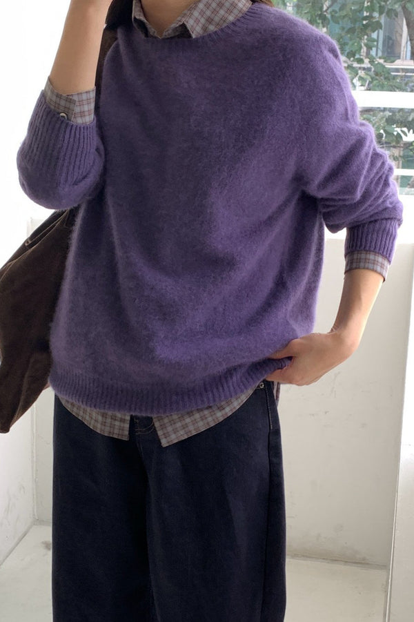 Hairy Wool-Cash Knit