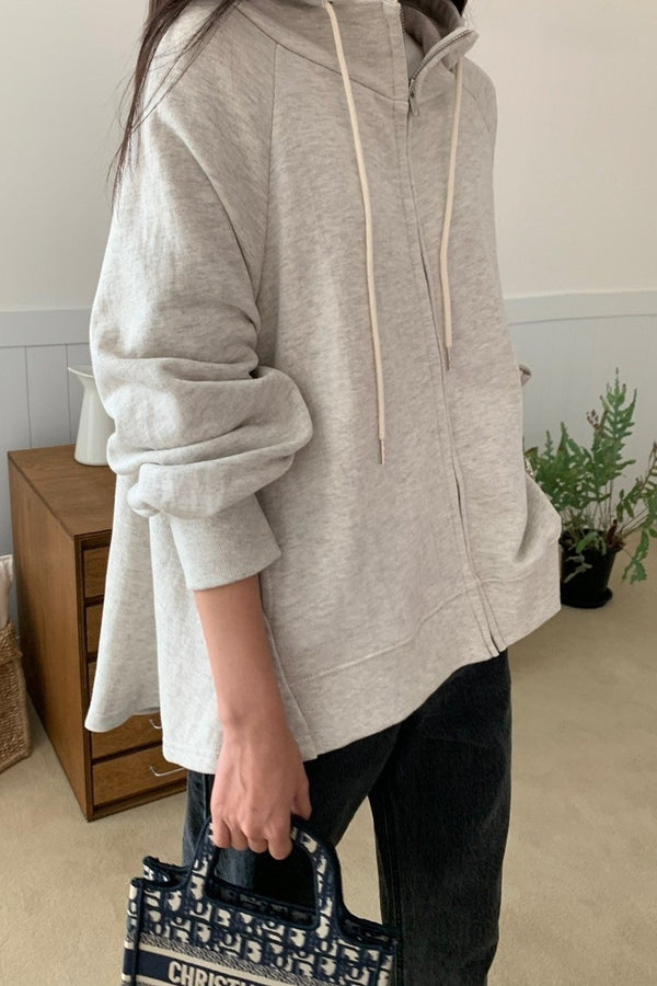 Hoodie Flare Zip Up Jacket