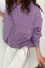 Gingham Windbreaker