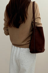Layered Deep Neck Knit