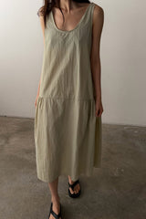 Drop Waist Midi Dress