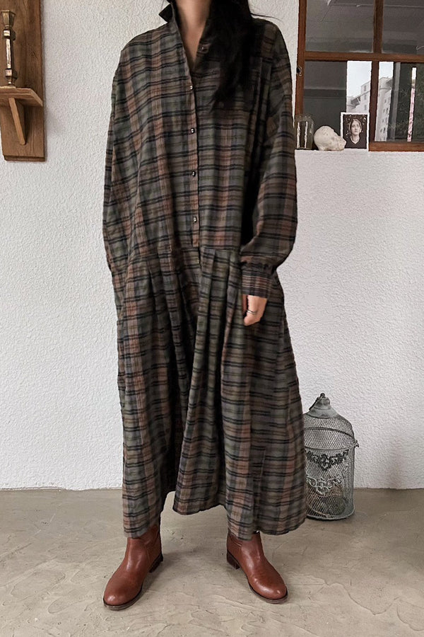 Autumn Plaid Dress