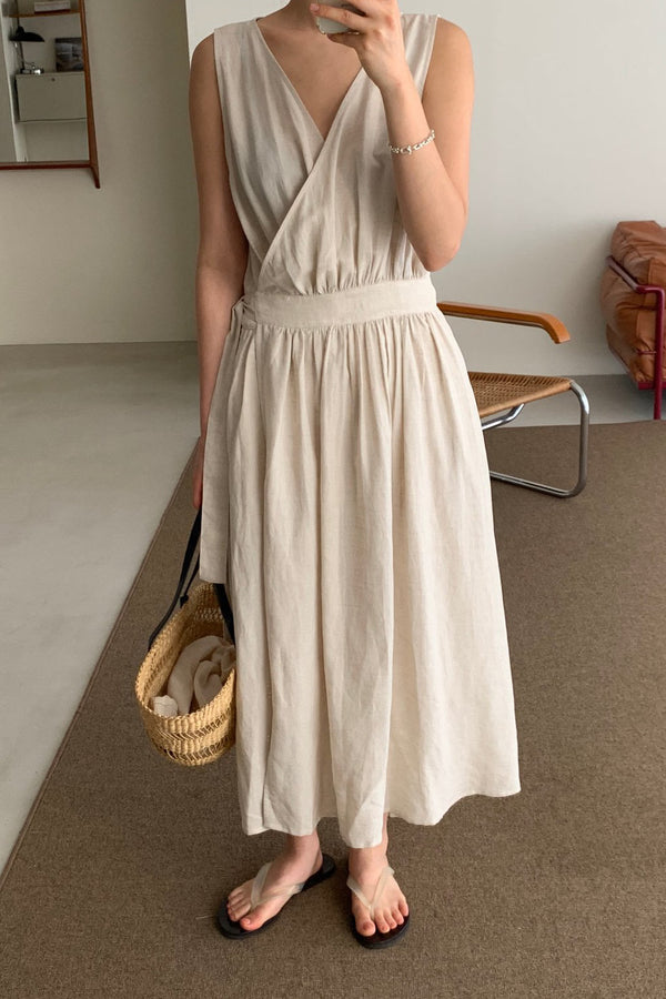 Linen Wrap Dress – ifscarlet