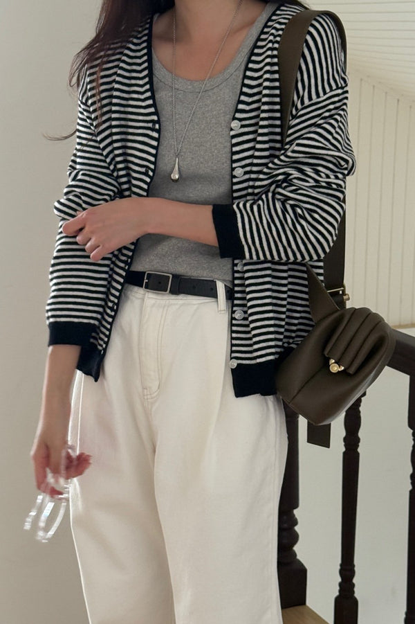 Classic Stripe Cardigan