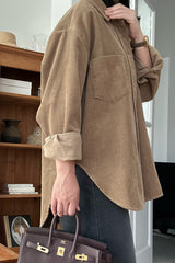 Boxy Pocket Corduroy Shirt