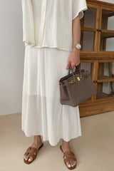 Pleats Maxi Skirt