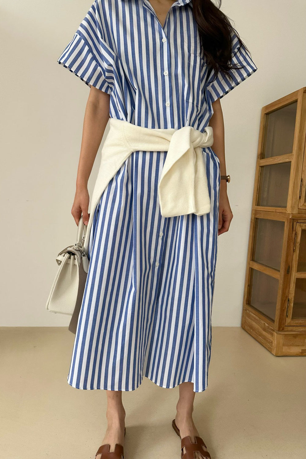 【送料&関税込】Raf Simons Relaxed Fit Shirt Dress Raf Simons Relaxed Fit Mini Shirt Dress With Claudine Collar