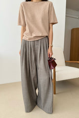 Button Wide Pants