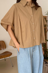 Layered Back Pintuck Shirt