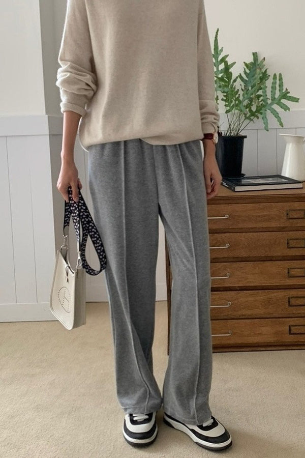 Line Velour Pants