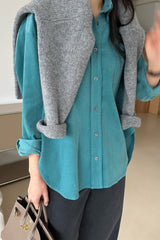Soft Wale Rounded Corduroy Shirt