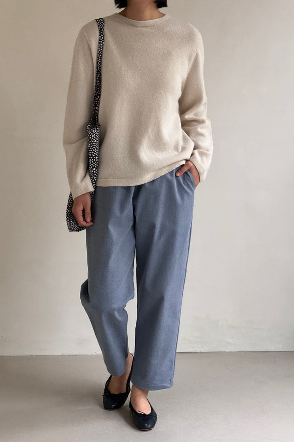 Whole Garment Round Sweater