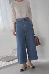 Back Seam Crop Denim