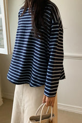 Warm Peach Stripe Tee