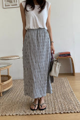 Wrinkle Stripe Skirt