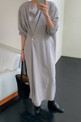 Modern Cowl Dress