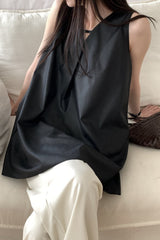 Minimal V-Neck A-Line Tunic