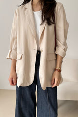 Soft Structure Linen Blazer