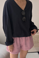 Silky V-neck Tee