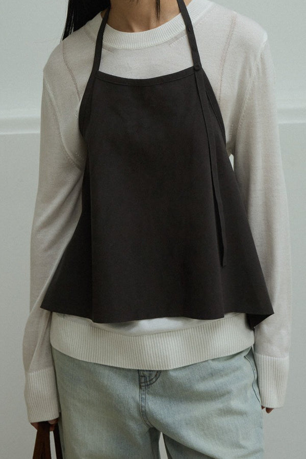 Apron Suede Top