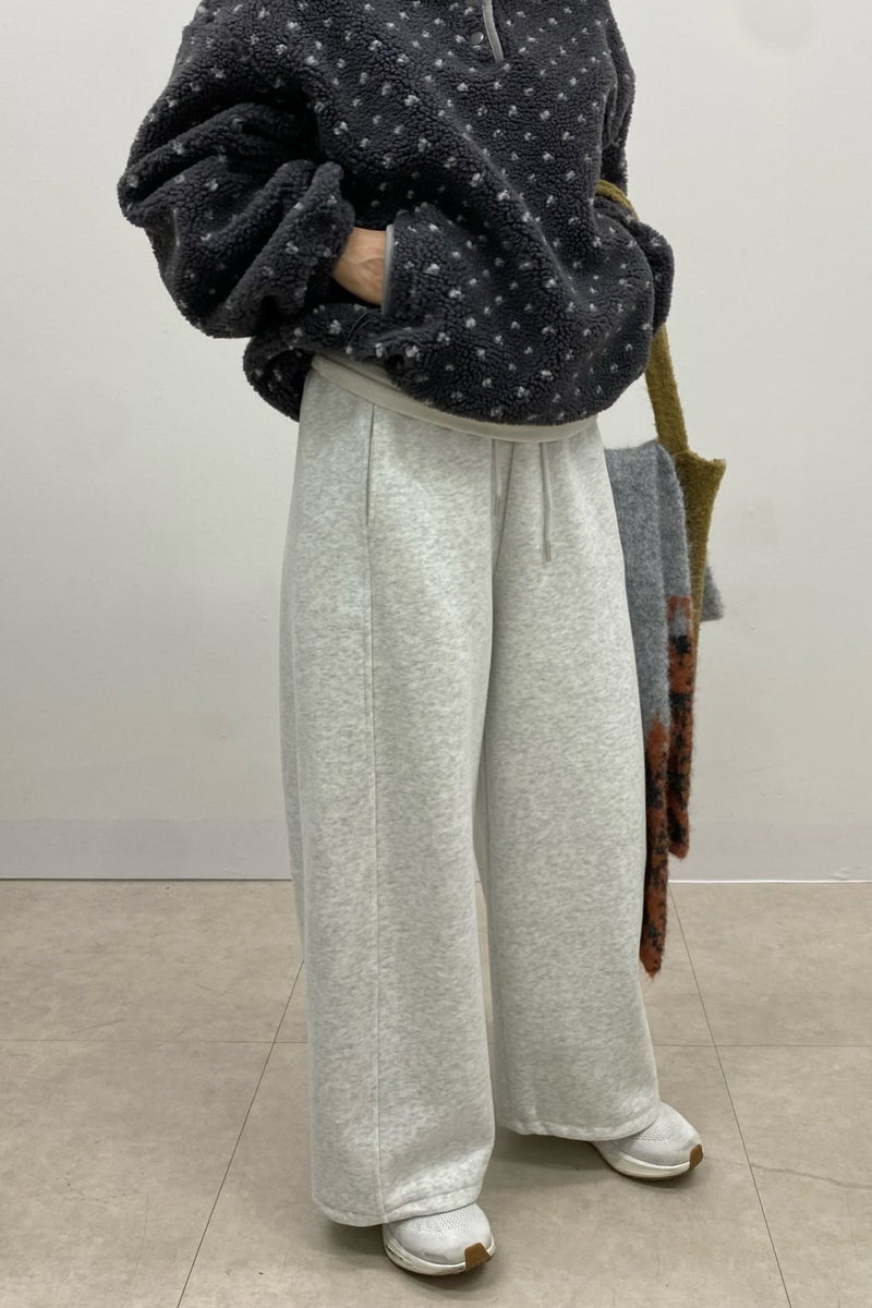 Winter Fleece Wide Pants