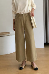 Loose Beige Cargo Pants