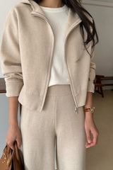 Luxe Knit Zip Hoodie