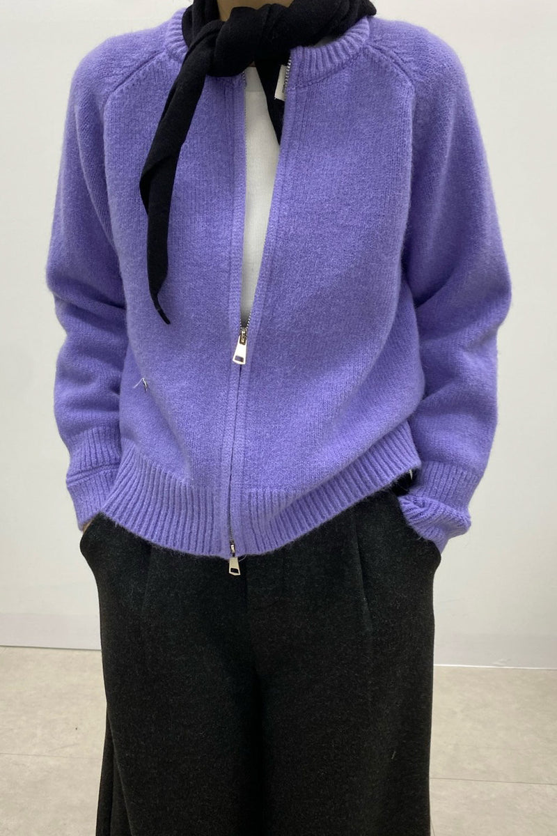 Hatch Zipper Cardigan