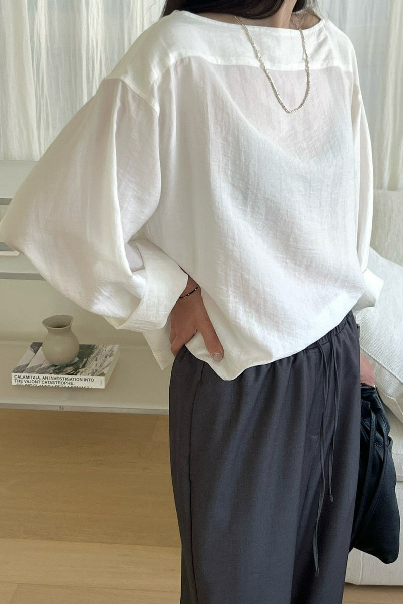 Classic Boatneck Blouse