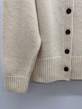 Superfine Wool Button Cardigan