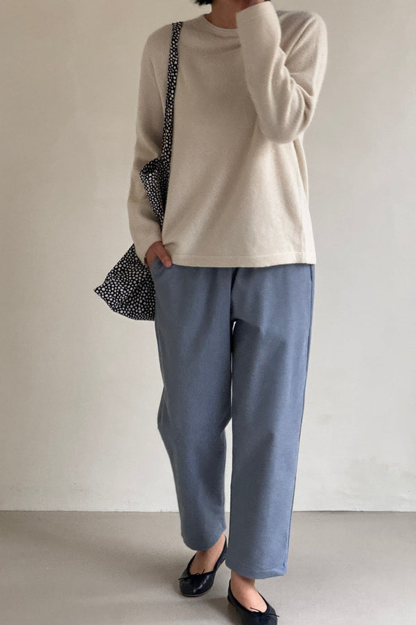Whole Garment Round Sweater