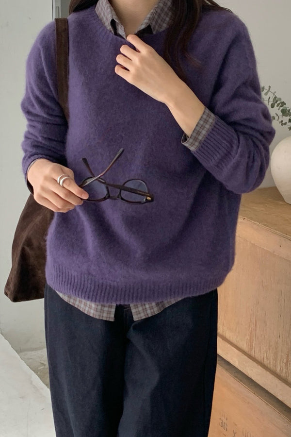 Hairy Wool-Cash Knit
