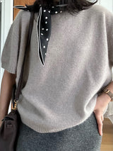 Cashmere Short Slv Knit