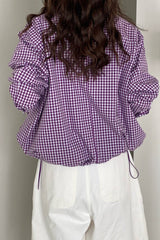 Gingham Windbreaker
