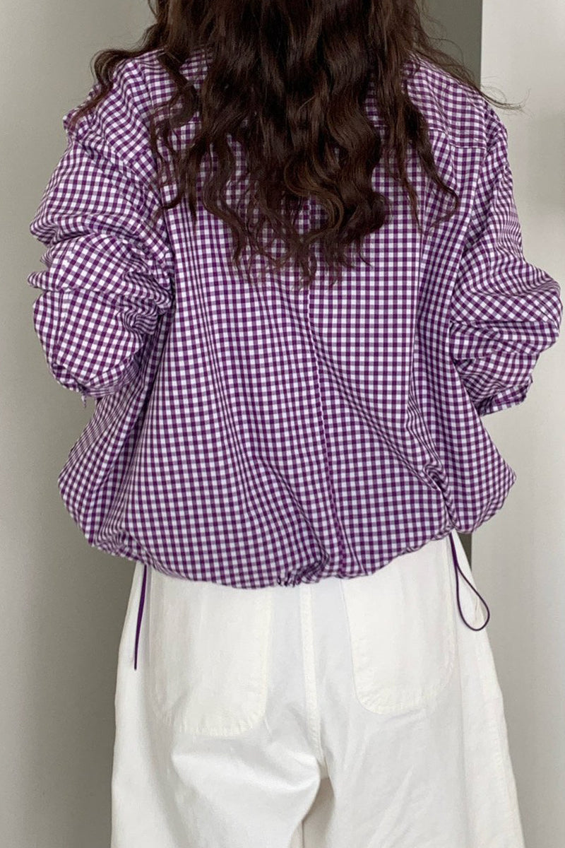 Gingham Windbreaker