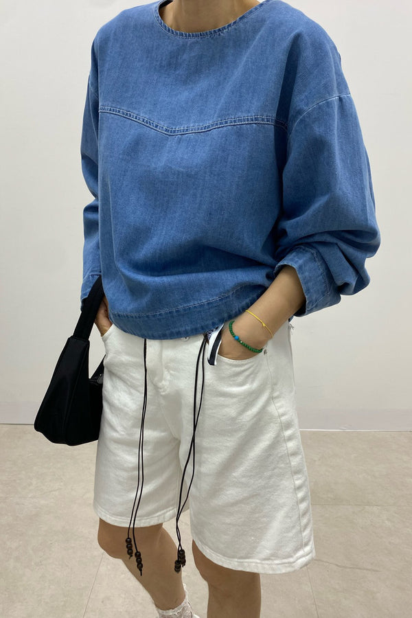 Modern Denim Blouse