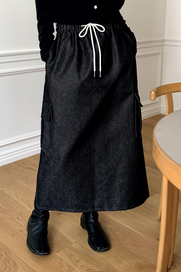 Natural Raw Denim Skirt