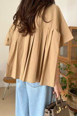 Layered Back Pintuck Shirt