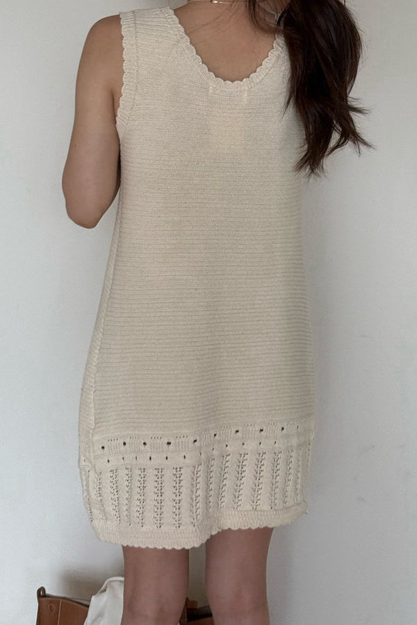Linen Breeze Knit Dress