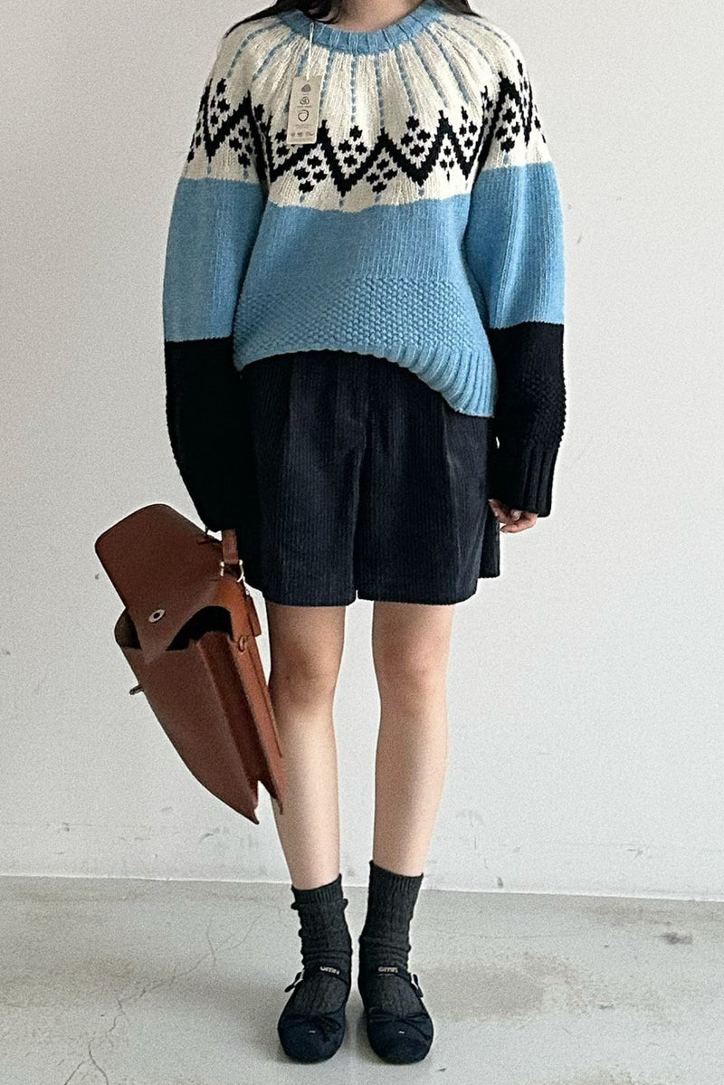 Qui Jacquard Sweater