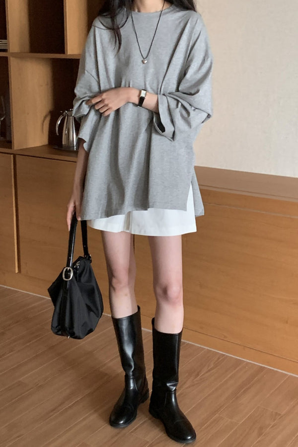Boxy Slit Tee