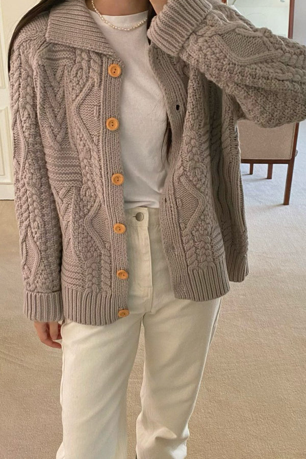 Ananise Cable Cardigan