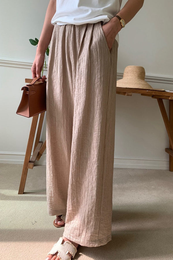 Yoru Pintuck Banded Pants