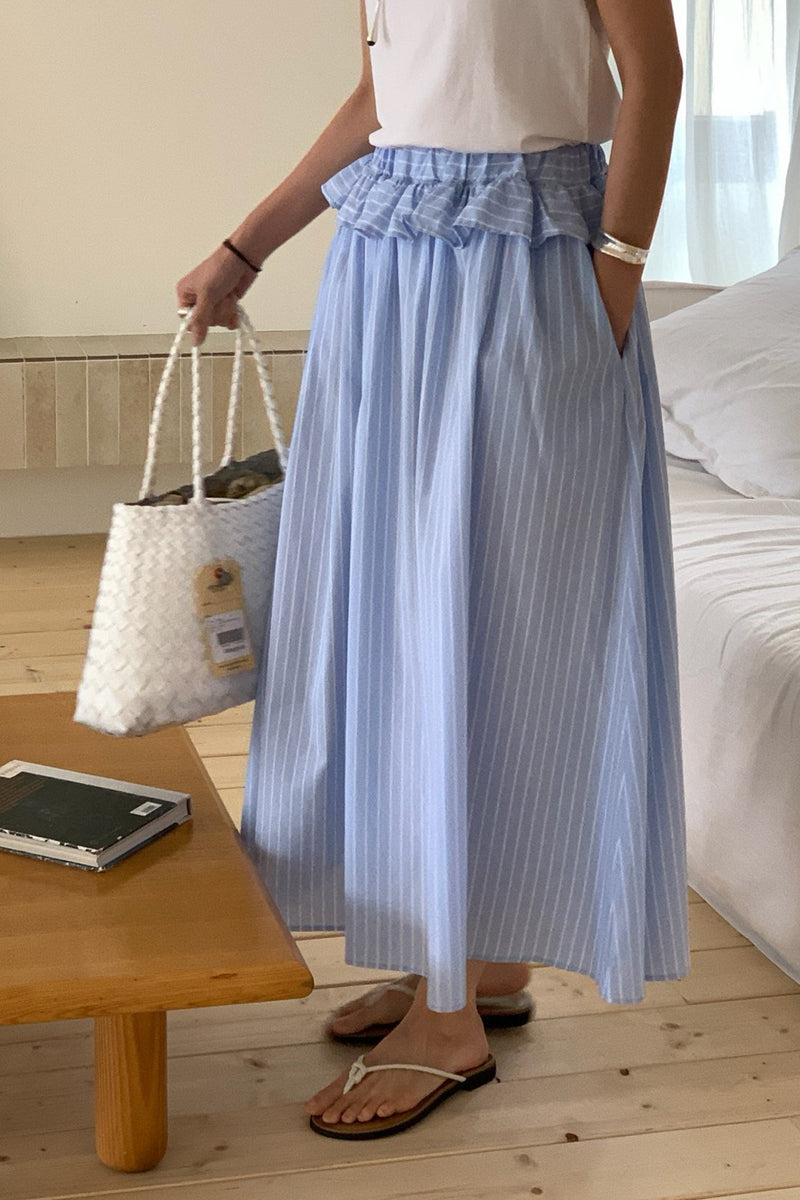 Ruffle Long Skirt