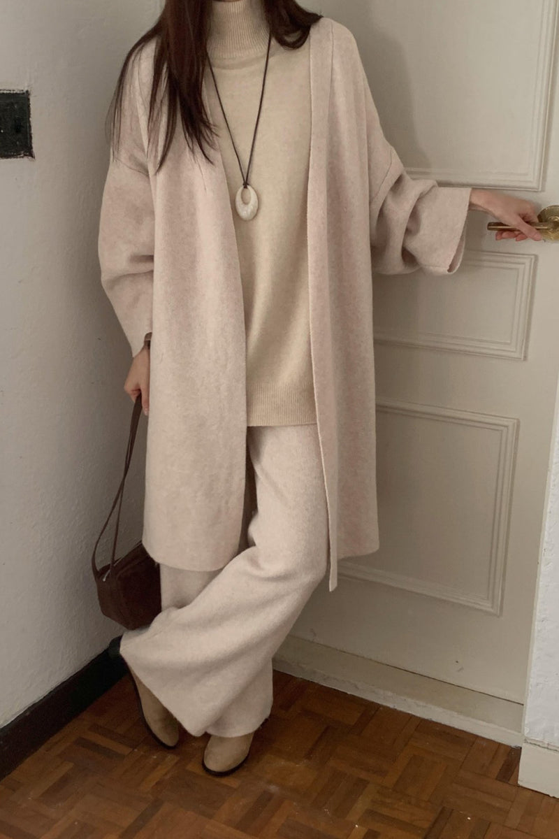 Overfit Cardigan Set