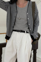Classic Stripe Cardigan