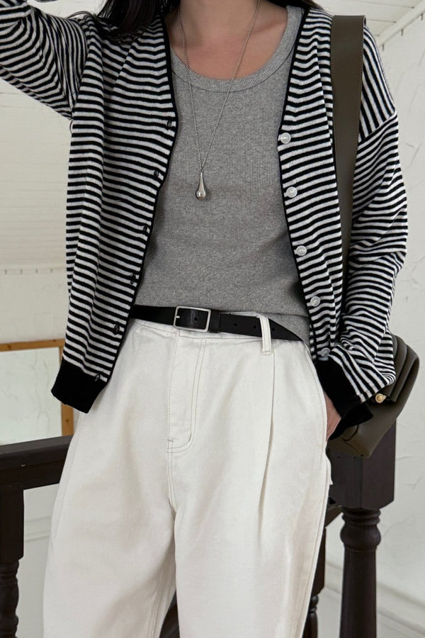 Classic Stripe Cardigan
